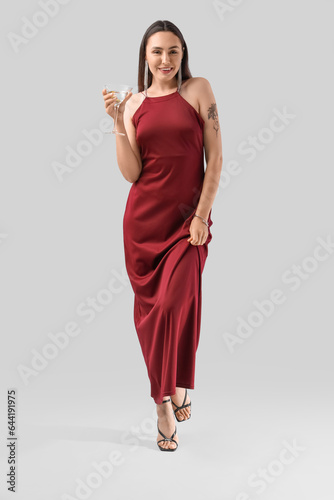 Beautiful woman with martin...