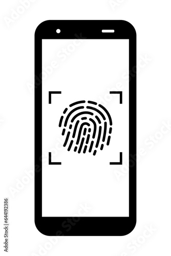 スマホの指紋認証画面