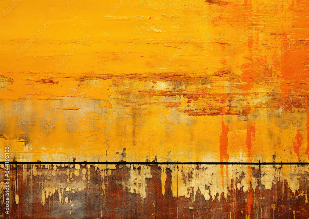Fototapeta premium textured orange and yellow surface photograph