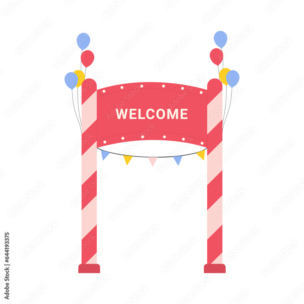 circus-entry-arch-with-balloons-amusement-park-entry-gate-carnival
