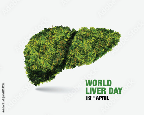 Green leaf eco friendly liver vector design