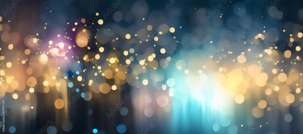 Animated background video bokeh lights technology