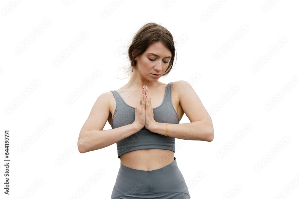 Balance and mental health and harmony of the soul with the human body. Flexible woman yoga workout, asana pose exercises. Balance and mental health and harmony of the soul with the human body. Flexible woman yoga workout, asana pose exercises.