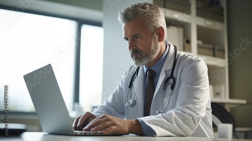 Doctor looking at patient h...