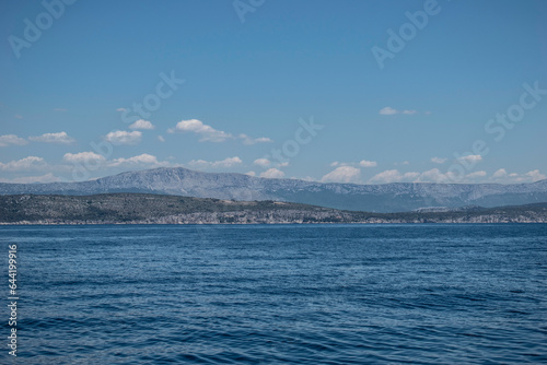 croatian sea and blue sky