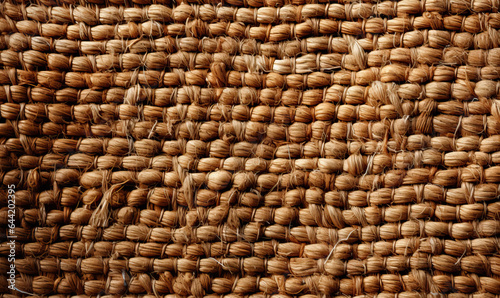 Textural background  old fabric of coarse-grained weave of threads.