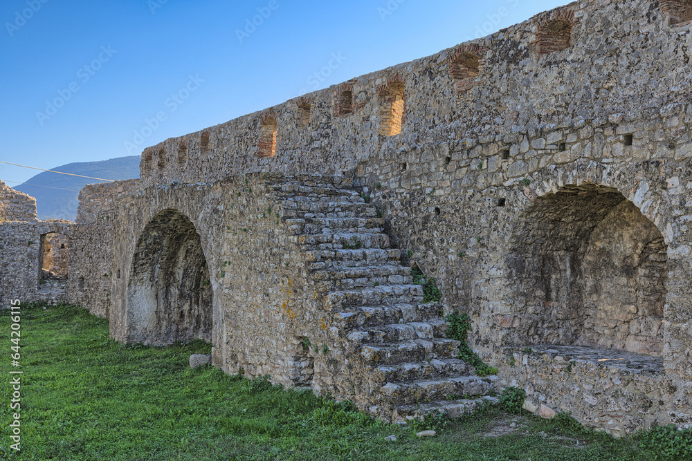 Inside Venetian Triangular Castle in Butrint, Albania