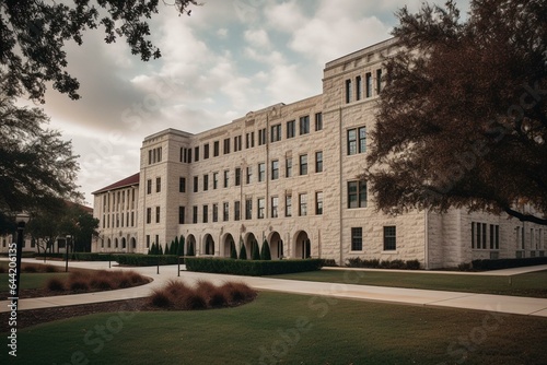 Established in 1876, Texas A&M is a research-driven public university in College Station, TX. Generative AI photo