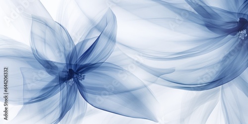 Beautiful abstract blue pencil drawing floral design background. beautiful Generative AI AIG32