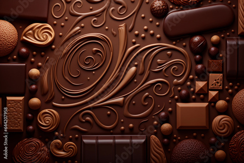 Chocolate products, tiles and candies