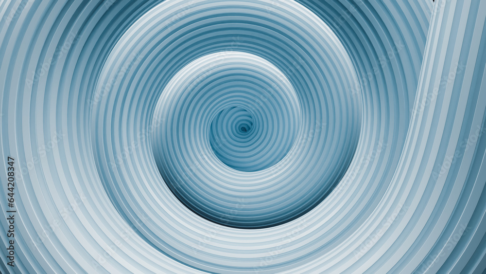 Mesmerizing Aesthetic, Blue Abstract Spiral With Shadows 3D Background, 3D render Mesmerizing Aesthetic, Blue Abstract Spiral With Shadows 3D Background, 3D render