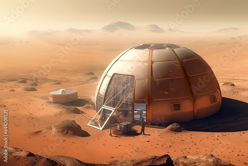 Mars colonization, space exploration concept