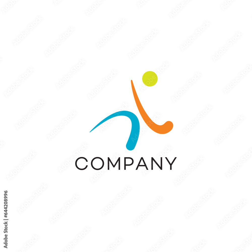 Fototapeta premium Sports Logo, design, brand identity, icon, trademark, company logo, monogram editable