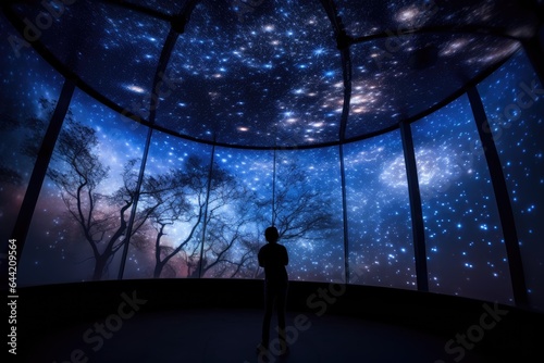 star projection at the planetarium photo