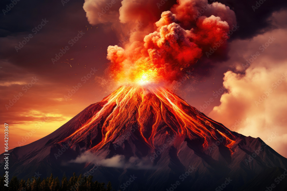 Volcano in Full Fury