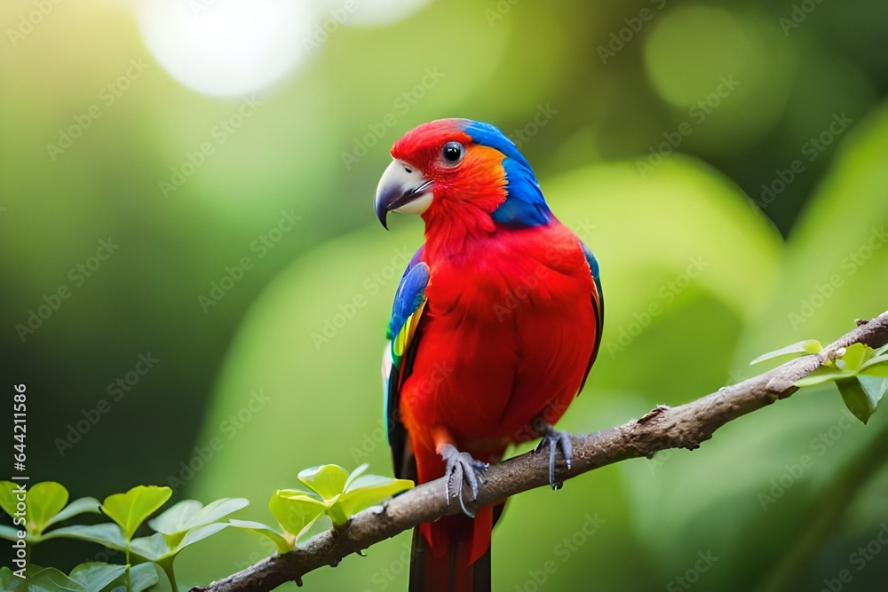 red and yellow macaw