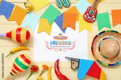 Greeting card with text MEX...