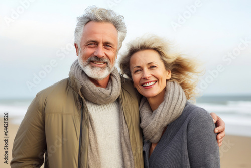 Happy Middle Age Couple Embracing