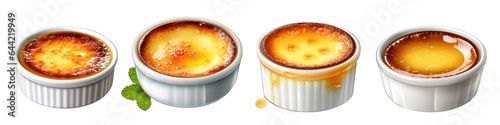 Crème Brûlée clipart collection, vector, icons isolated on transparent background