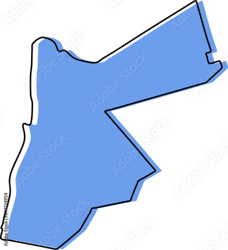 jordan map, jordan vector stylized, jordan outline stylized, jordan