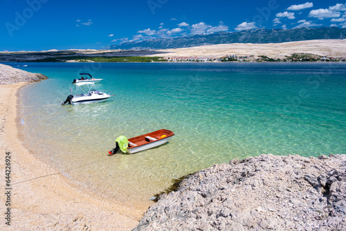 Obraz na płótnie paradise beach on Pag island in Croatia w salonie
