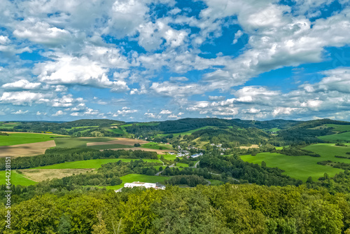 Rural landscape in Germany, Rheinland-Palatinate, Vulkaneifel
