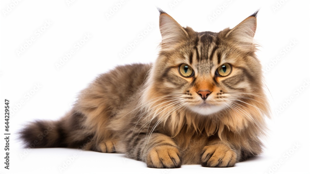 A cat image, against isolated white background
