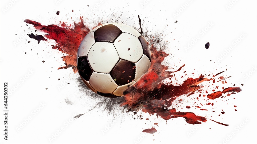 A football image, against isolated white background
