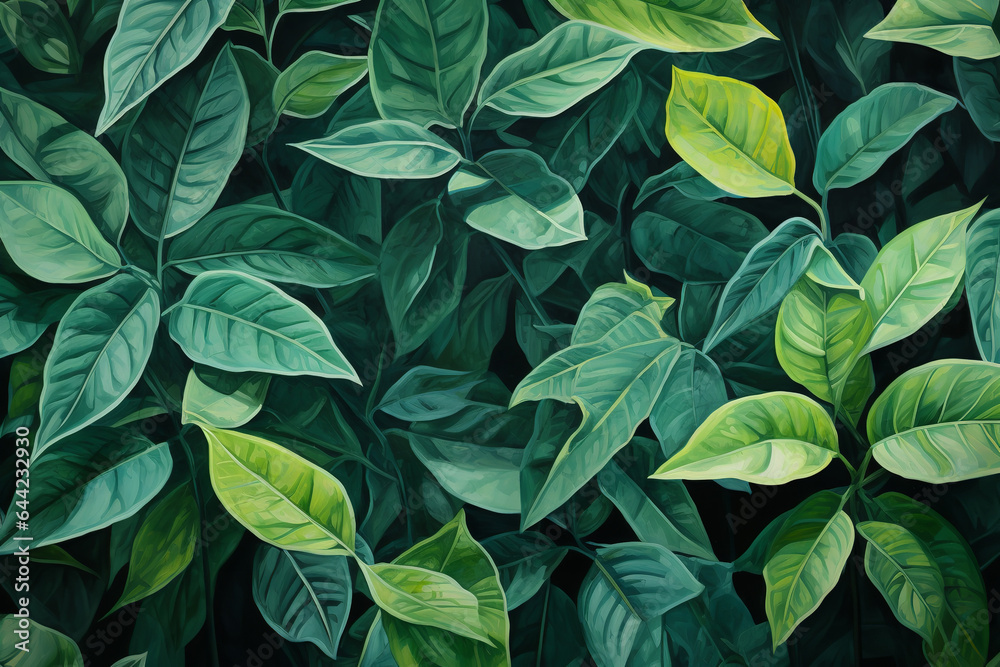green leaves background green leaves background