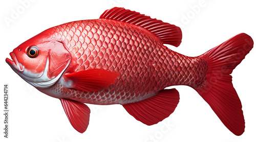red fish isolated transparent