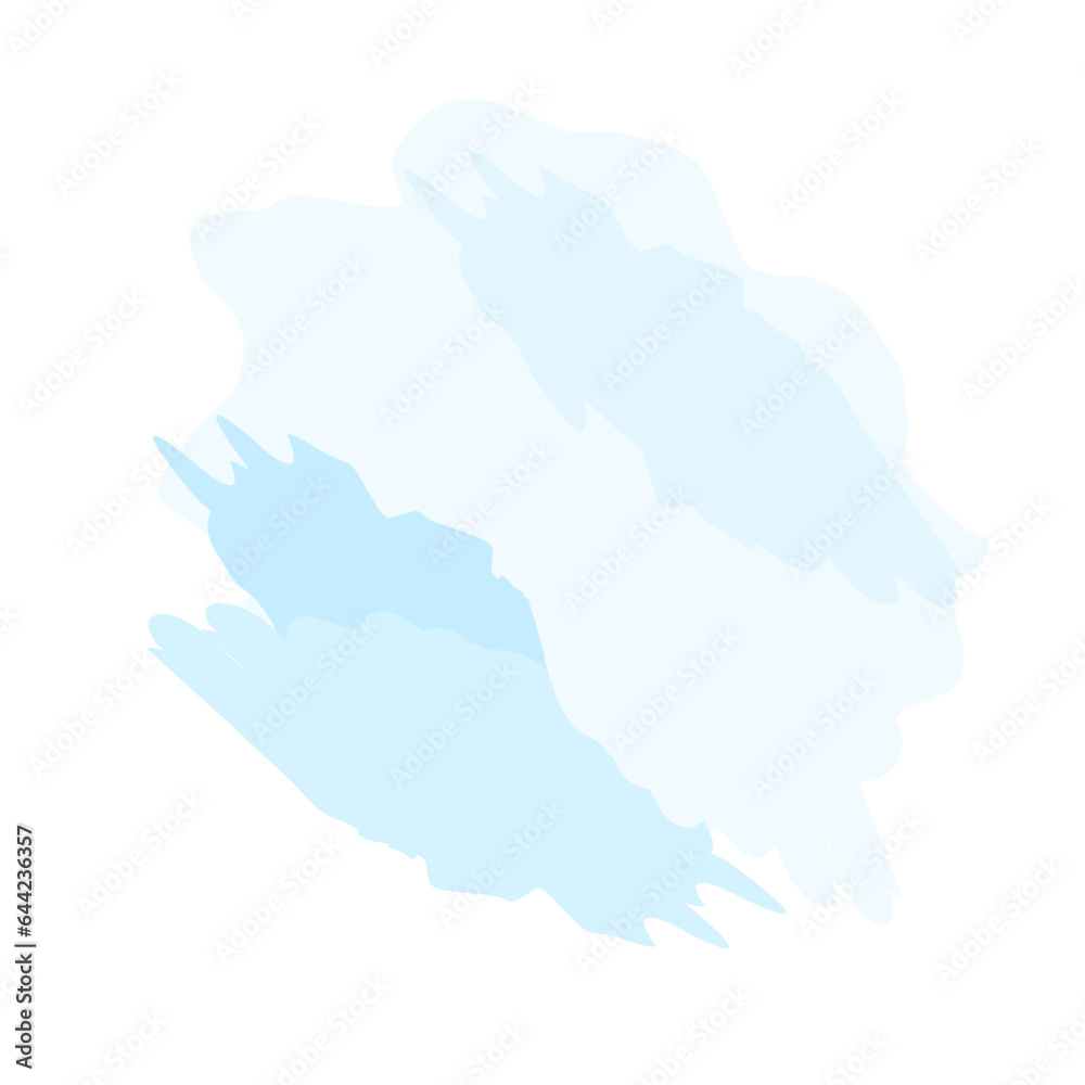 Blue pastel brush strokes isolated on a white background. Blue pastel brush strokes isolated on a white background.