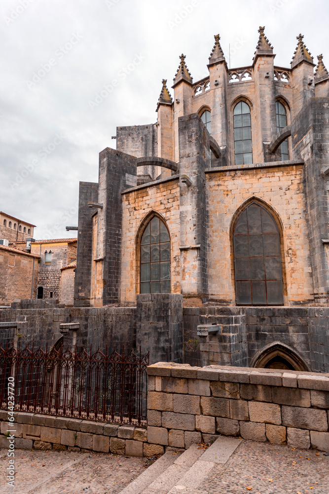 Girona Cathedral in Girona, Catalonia, Spain