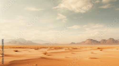 an aesthetically pleasing photograph of a desert landscape