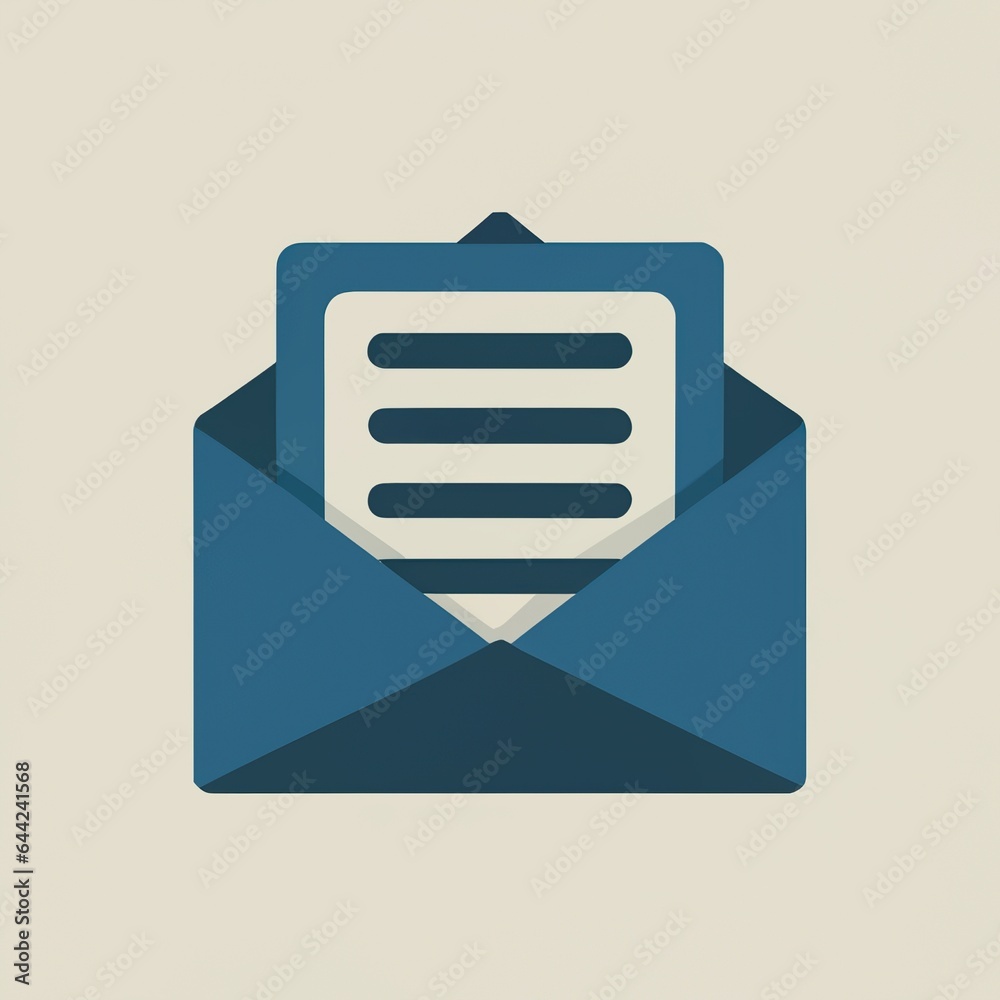 Folder with document flat design icon, new mail web icon Folder with document flat design icon, new mail web icon