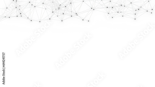 Abstract geometric white background. Plexus mesh backdrop.