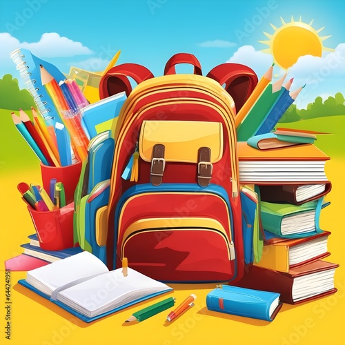 illustration depicting the back to school theme