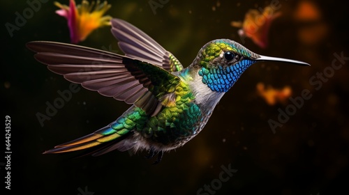Golden-tailed sapphire hummingbird 