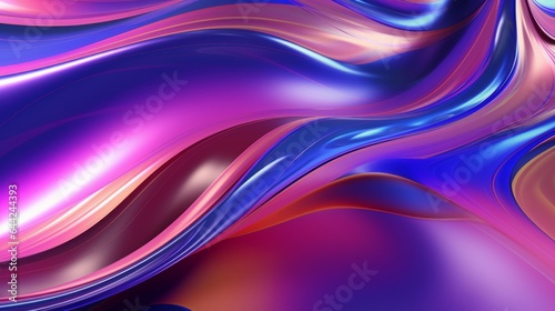Wallpaper Mural Colorful wave liquid metallic abstract background Torontodigital.ca