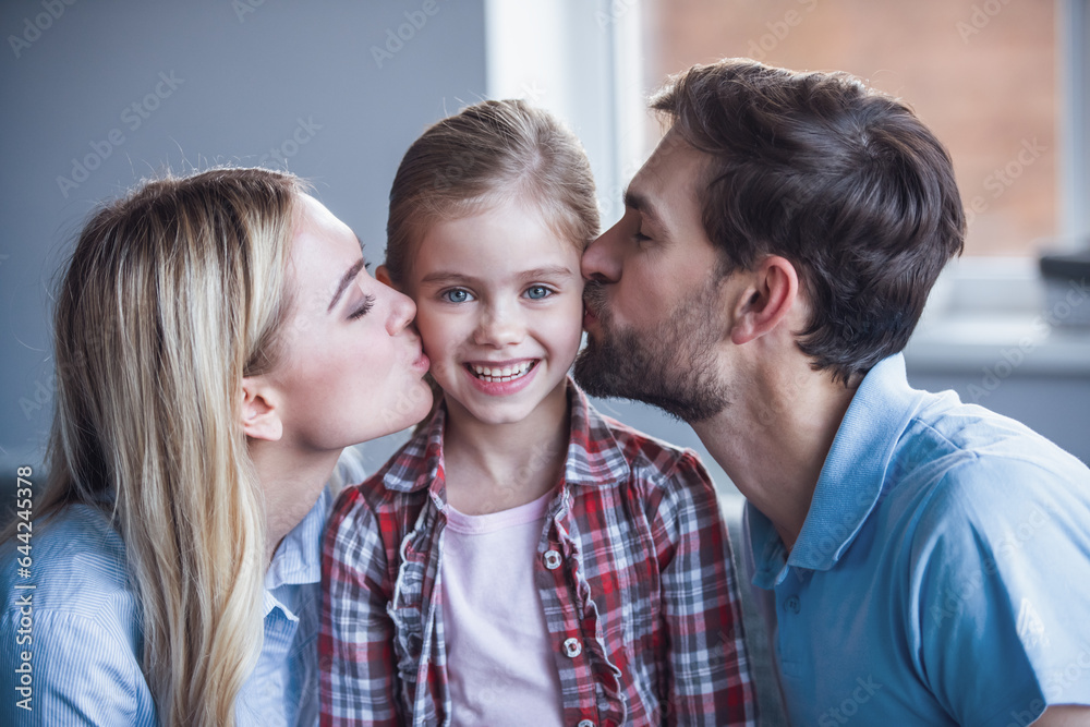 Happy family at home Happy family at home