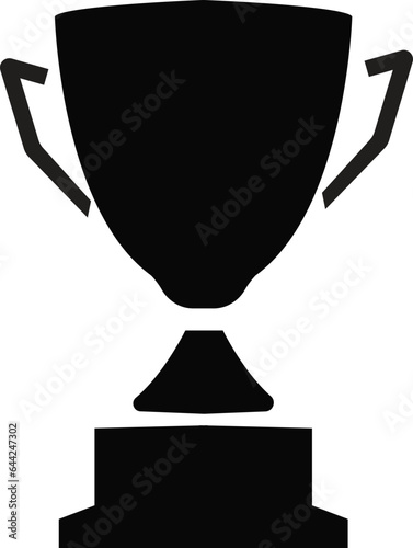 Trophy cup. Champion trophy, sport award. Winner prize, champions realistic vector celebration winning concept