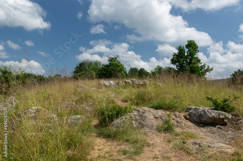 Sea of stones from Szentbekkalla Hungary, nature monument in Balaton Highlands National Park