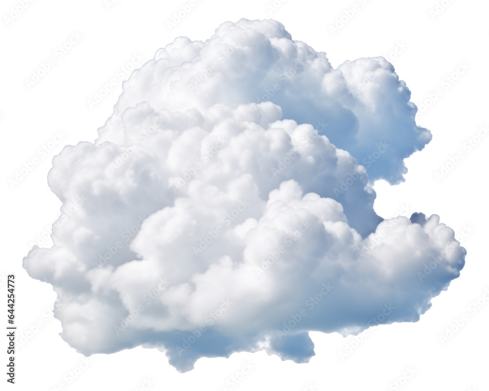 White cloud isolated.