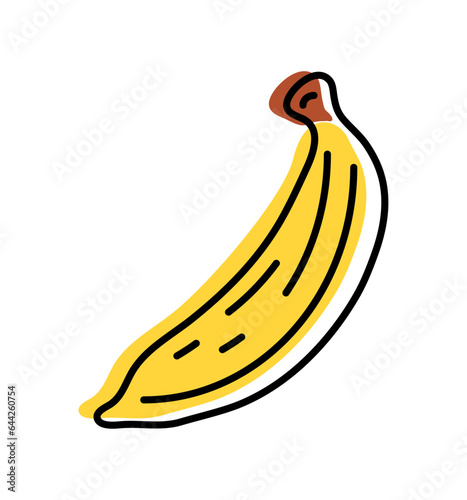 banana fresh fruit icon