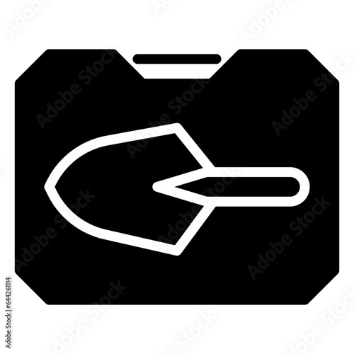 garden tools icon, glyph icon style