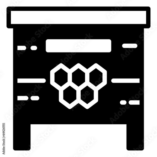 apiary icon, glyph icon style