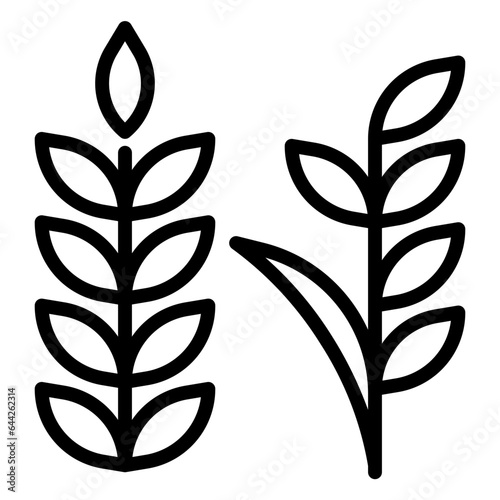 grain icon, line icon style