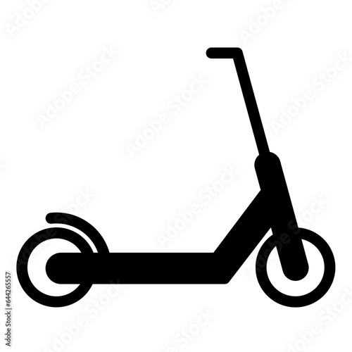 scooter icon solid style