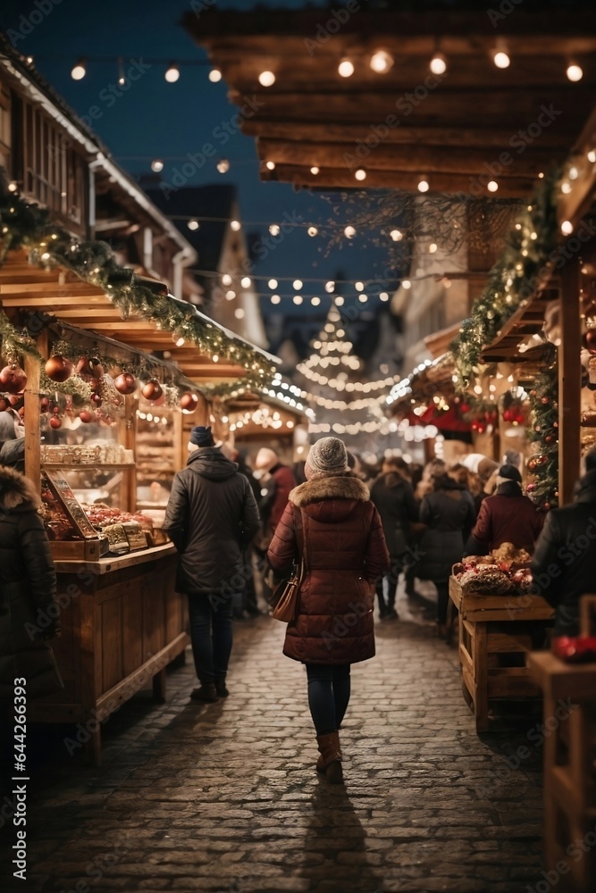 Charming European Christmas Market