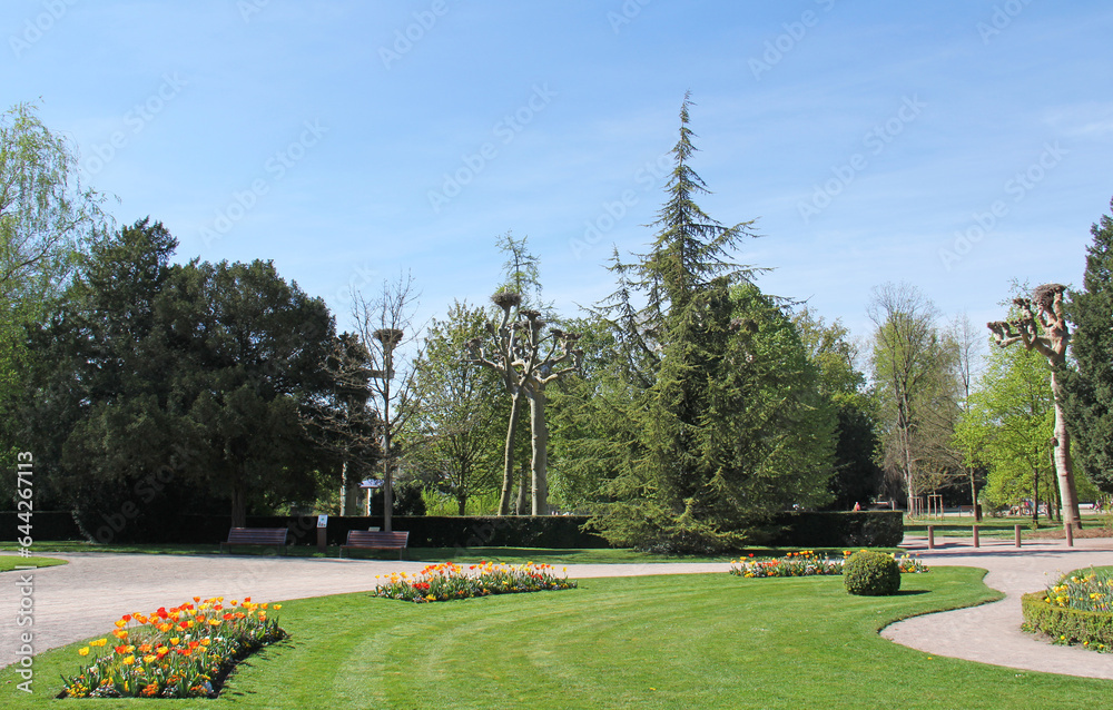 Park de l'Orangerie in Strasbourg Alsace France