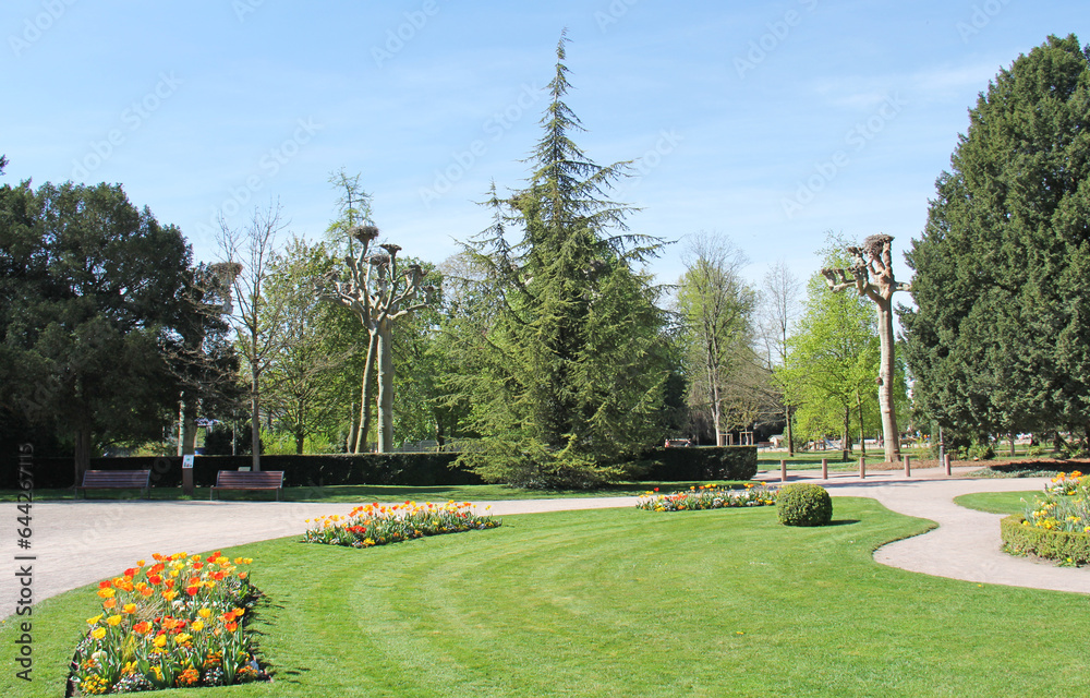Park de l'Orangerie in Strasbourg Alsace France